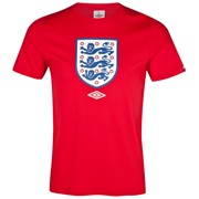 England Supporter Graphic T-Shirt - Vermillion - Boys