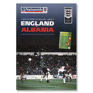 England v Albania - World Cup Qualifier, Newcastle - 5th Sept. 2001