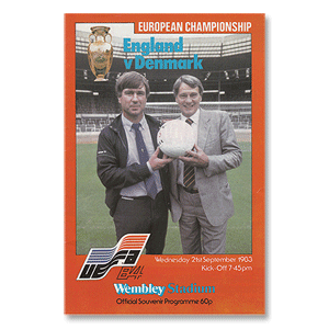 England v Denmark - European Championships 1984 Qualifier at Wembley Stadium -
