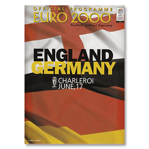 England v Germany - European Championships 2000 Group Match at Charleroi -
