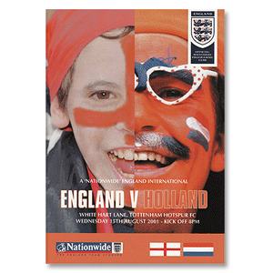 England v Holland - International Friendly at White Hart Lane, London - 15th August 2001