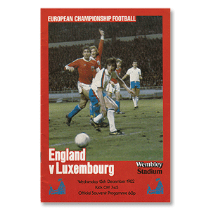England v Luxembourg - European Championships 1984 Qualifier at Wembley Stadium -