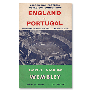 England vs Portugal - WC Qualifier at Wembley Stadium - 25th Oct. 1961