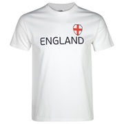 Euro 2012 England T-Shirt - White/Blue