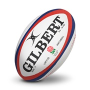 Gilbert England Rugby Virtuo Official Match Ball - White/Red