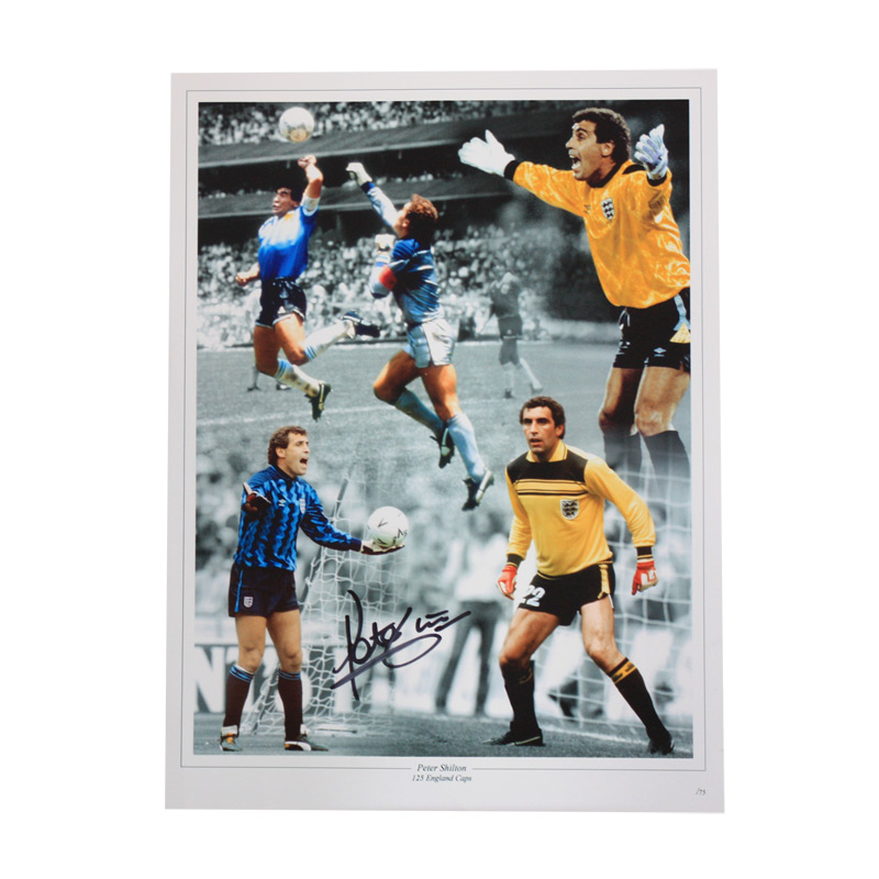 Peter Shilton Signed England Photo