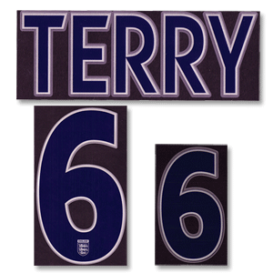 Terry 6 05-07 England Home Name and Number Transfer