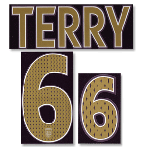 Terry 6 06-08 England Away Name and Number Transfer