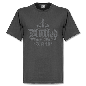 United 12-13 Kings Of England T-Shirt - Grey