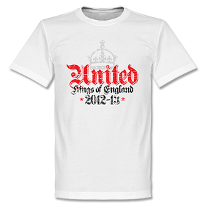 United 12-13 Kings Of England T-Shirt - White