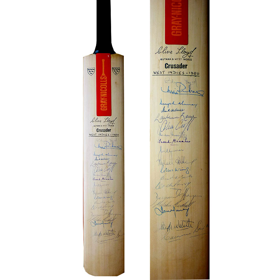 West Indies - 1980 England Tour - Fully signed bat