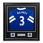 Everton Leighton Baines Signed / Framed Shirt