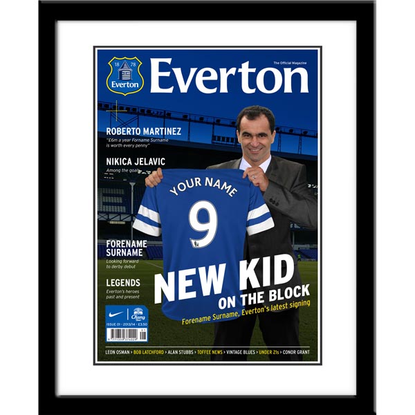Everton - Personalised Headline Magazine - Framed