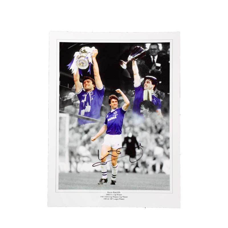 Kevin Ratcliffe Signed Everton Photo