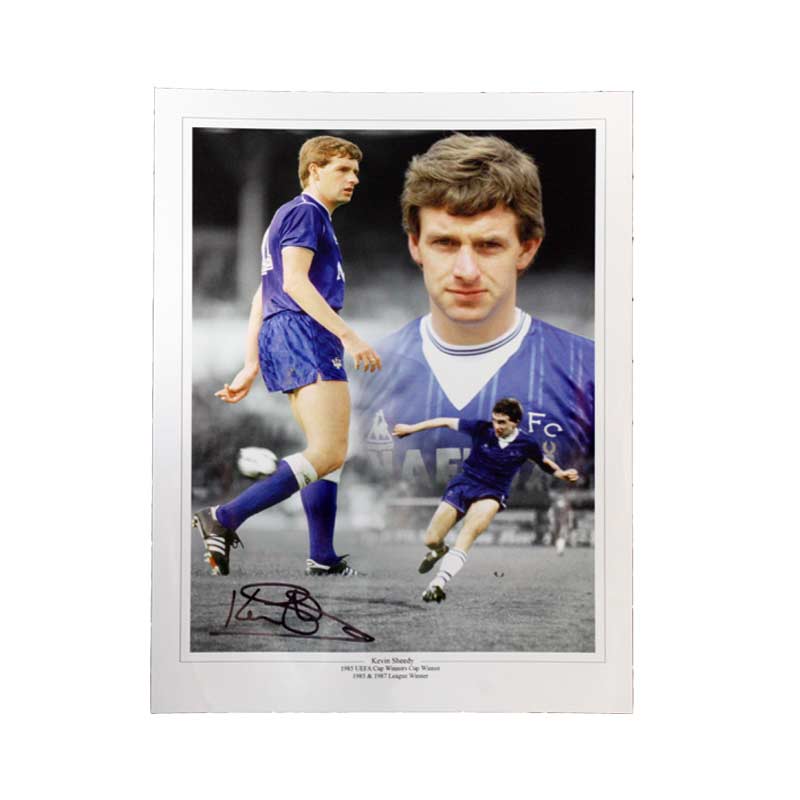 Kevin Sheedy Signed Everton Photo