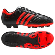 Adidas 11Questra TRX Firm Ground Football Boots - Black/Infrared/Running White - Kids