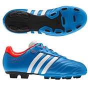 Adidas 11Questra TRX Firm Ground Football Boots - Bright Blue/Running White/Infrared - Kids