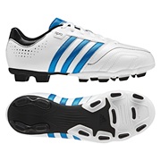 Adidas 11Questra TRX Firm Ground Football Boots - Running White/Bright Blue/Black - Kids