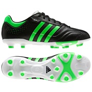 Adidas AdiPure 11Nova TRX Firm Ground Football Boots - Black/Green Zest/White
