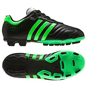 Adidas AdiPure 11Questra TRX Firm Ground Football Boots - Black/Green Zest/White - Kids