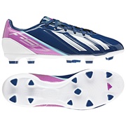 Adidas AdiZero F10 TRX Firm Ground Football Boots - Dark Blue/White/Vivid Pink