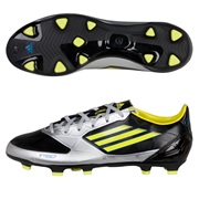 Adidas F30 TRX Firm Ground Football Boots - Black/Lab Lime/Metallic Silver