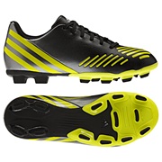Adidas Predito LZ TRX Firm Ground Football Boots - Black/Lab Lime/Neo Iron Met - Kids