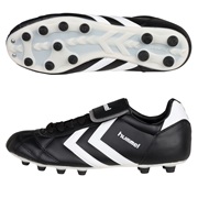 Hummel Old School Star Synthetic Firm Ground Football Boots - Black/White