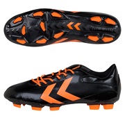 Hummel Rapid Firm Ground Football Boots - Black/Golden Poppy