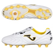 Joma Granada Firm Ground Football Boots - White/Yellow