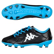 Kappa Starch Firm Ground Football Boots - Black/Cyan