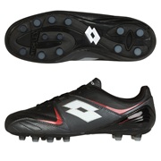 Lotto Fuerzapura II 300 Firm Ground Football Boots - Black/Graphite - Kids