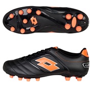 Lotto Stadio Potenza 500 Firm Ground Football Boots - Black/Orange Neon