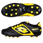 Lotto Stadio Potenza II 700 Firm Ground Football Boots - Black/Super Ylw - Kids