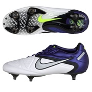 Nike CTR360 Maestri II Soft Ground Football Boots - White/Mtllc Silver/Imprl Prpl