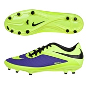 Nike Hypervenom Phelon Firm Ground Football Boots -Electro Purple/Volt/Black Purple