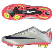 Nike Mercurial Superfly III Firm Ground Football Boots - Granite/Imperial Purple/Red