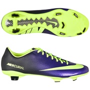 Nike Mercurial Veloce Firm Ground Football Boots -Electro Purple/Volt/Black Purple