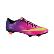 Nike Mercurial Veloce Firm Ground Football Boots - Fireberry/Electric Green/Red Plum