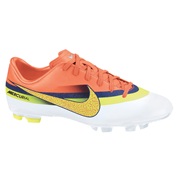 Nike Mercurial Victory IV CR7 Firm Ground Football Boots - White/Volt/Loyal Blue/Total Crimson - Kids