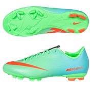 Nike Mercurial Victory IV Firm Ground Football Boots - Kids Green