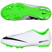 Nike Mercurial Victory IV Firm Ground Football Boots - Kids White