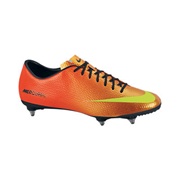 Nike Mercurial Victory IV Soft Ground Football Boots -Sunset/Volt/Total Crimson