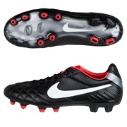 Nike Tiempo Legend IV Firm Ground Football Boots - Black/White/Challenge Red