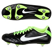 Nike Tiempo Rio Soft Ground Football Boots - Black/White/Electric Green