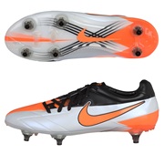 Nike Total90 Laser IV Soft Ground Football Boots - White/Total Orange/Black