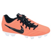 Nike Total90 Shoot IV Firm Ground Football Boots - Bright Mango/Black/Total Crimson/White - Kids