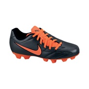 Nike Total90 Shoot IV Firm Ground Football Boots - Kids - Black/Total Crimson