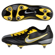 Nike Total90 Shoot IV Soft Ground Football Boots - Black/Mtlc Luster/Tour Yellow - Kids