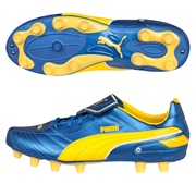 Puma Esito Finale i Firm Ground Football Boots - Blue Metallic/Dandelion/White